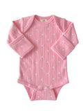 Pink with White Heart Bodysuit