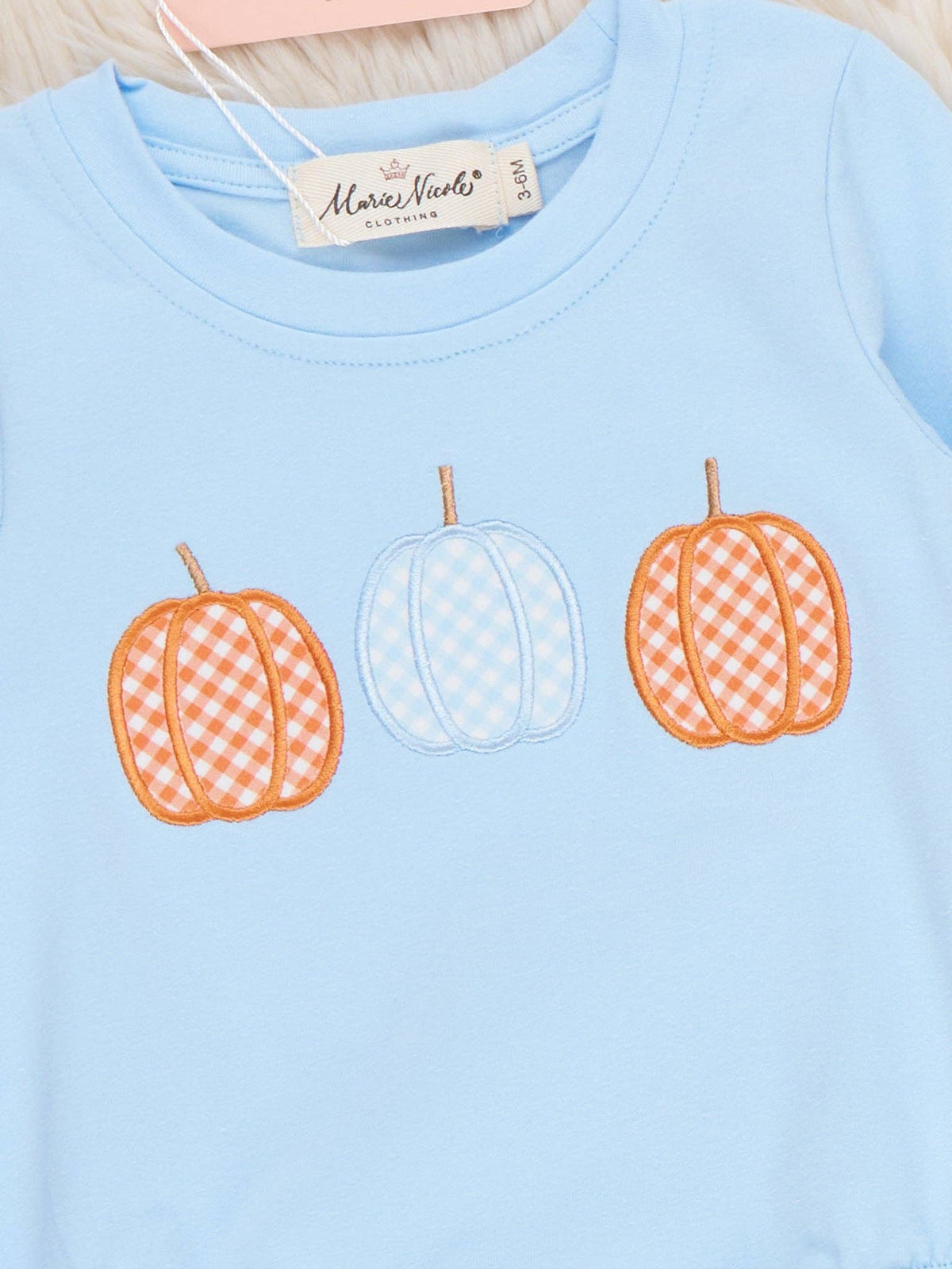 Pumpkin Patch Days Embroidered Romper