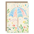 Umbrella Quilt Baby Shower Card