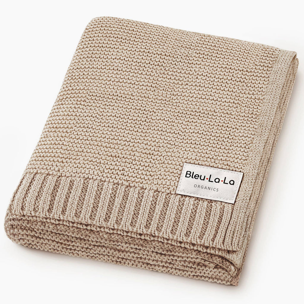 Heritage Knit 100% Organic Cotton Baby Blanket