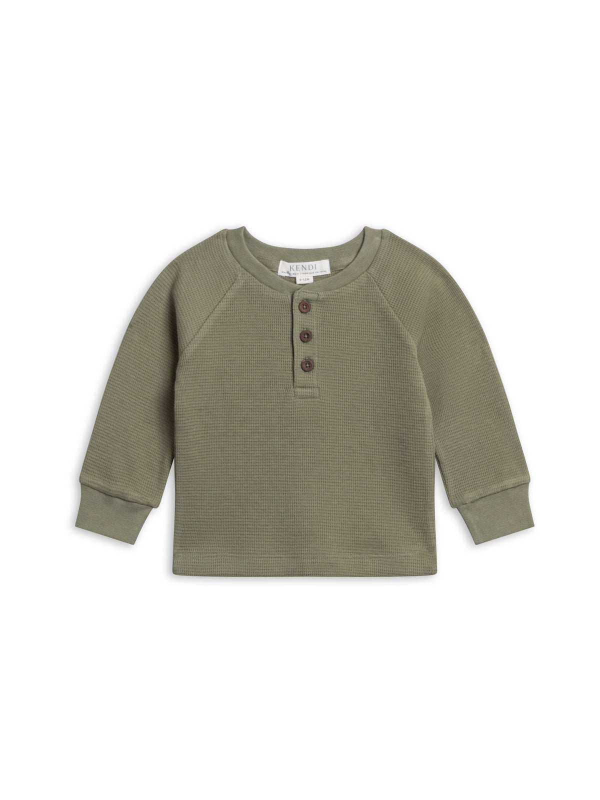 Jones Waffle Knit Henley Shirt
