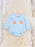 Pumpkin Patch Days Embroidered Romper