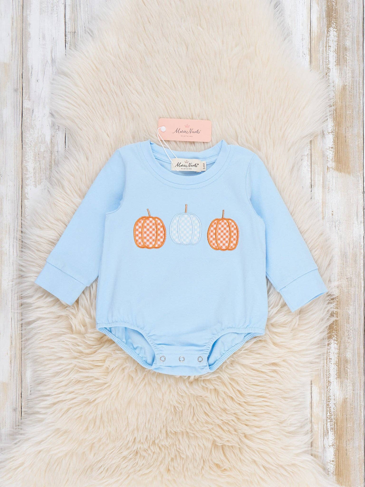 Pumpkin Patch Days Embroidered Romper