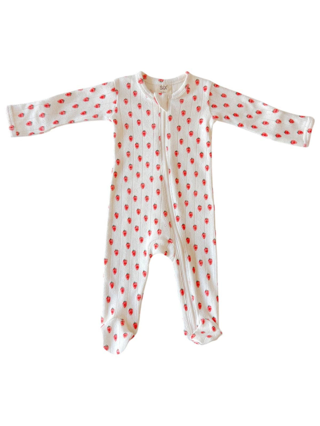 White Strawberry Footie