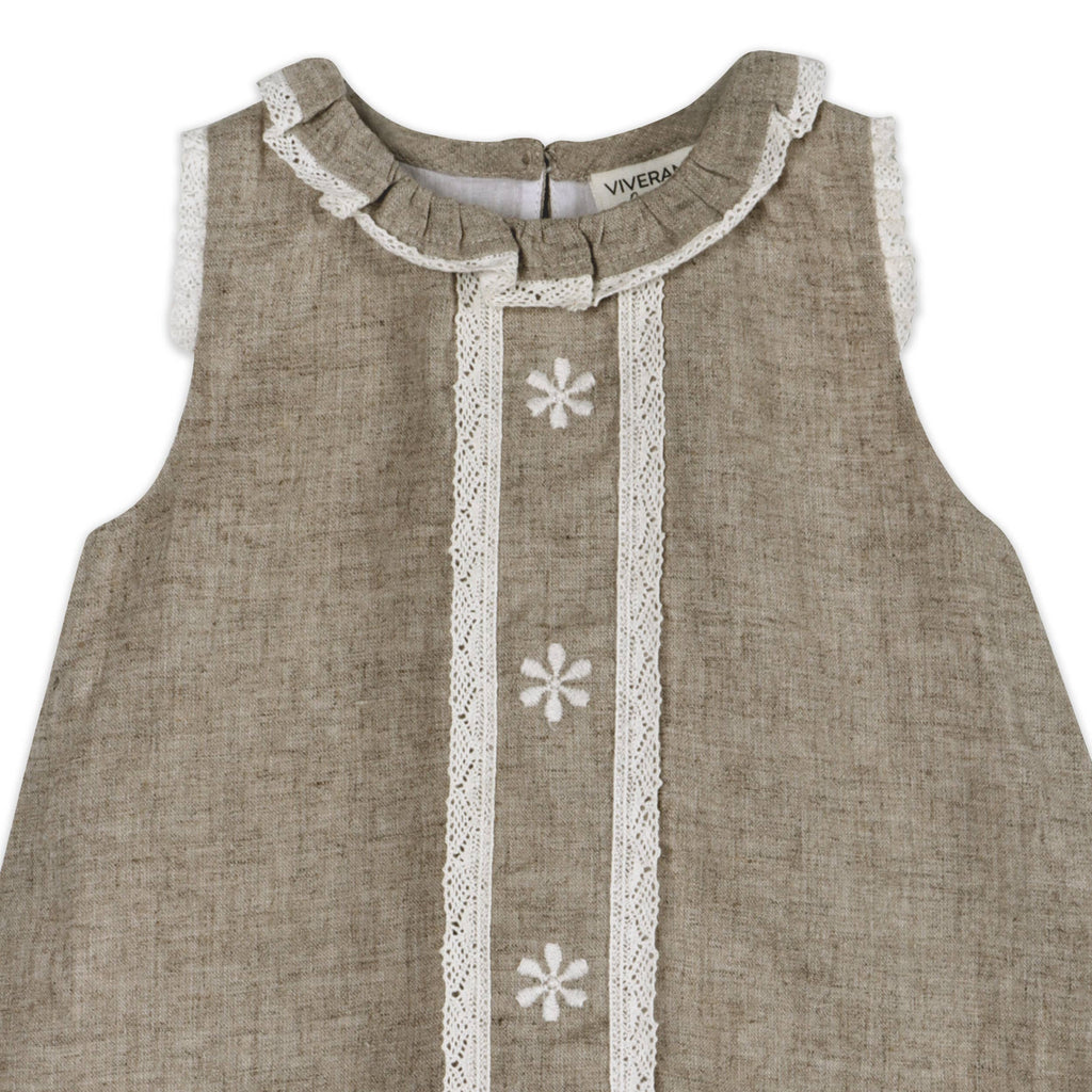 Kate Floral Embroidered Dress + Bloomer