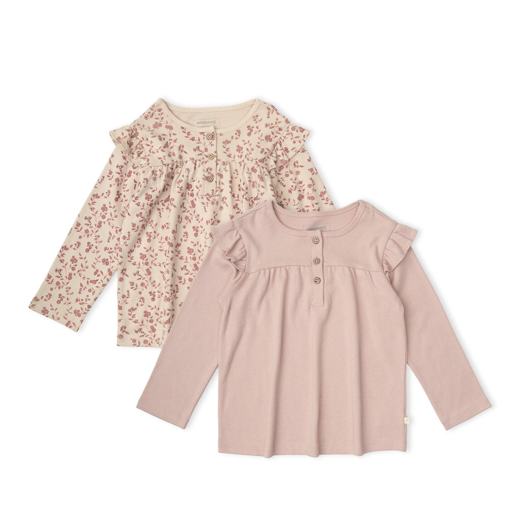 Organic Ruffle Sleeve Top